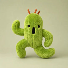 Green Cactus Plush Toy Front View
