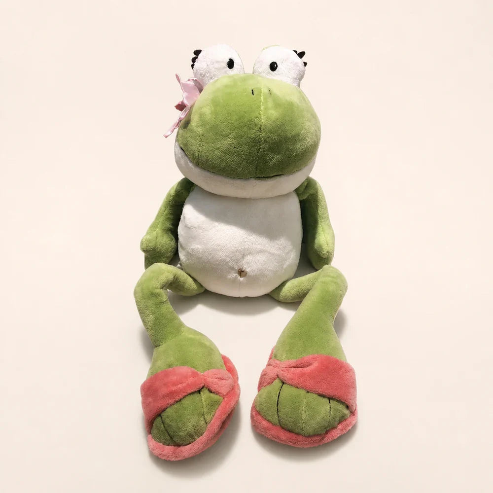 Green Frog Plush Toy - Front View