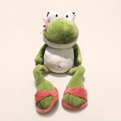 Green Frog Plush Toy - Front View