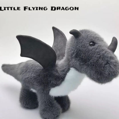 Grey Flying Dragon Stuffed Animal