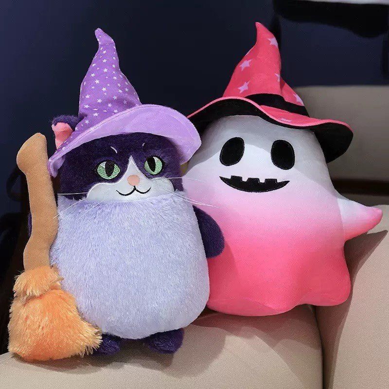 Halloween Cute Ghost and Cat Plush Toy