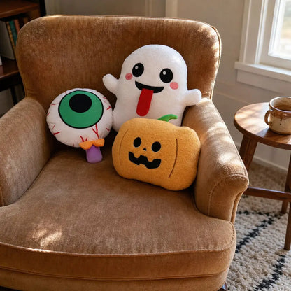 Halloween Plush Set on a Warm Armchair