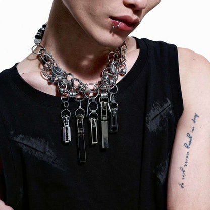 Industrial Heavyweight Metal Chain Men's Choker