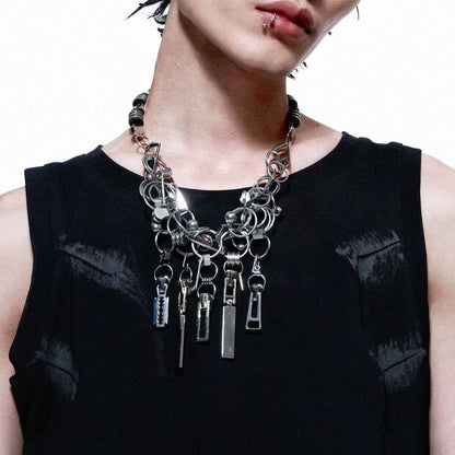 Industrial Heavyweight Metal Chain Men's Choker