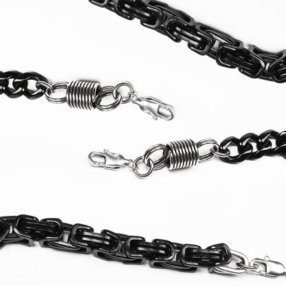 Punk Techwear Buckle Pendant Men's Choker