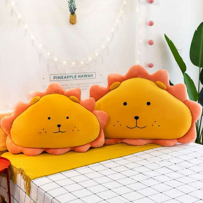 kawaii Yellow Lion Pillow