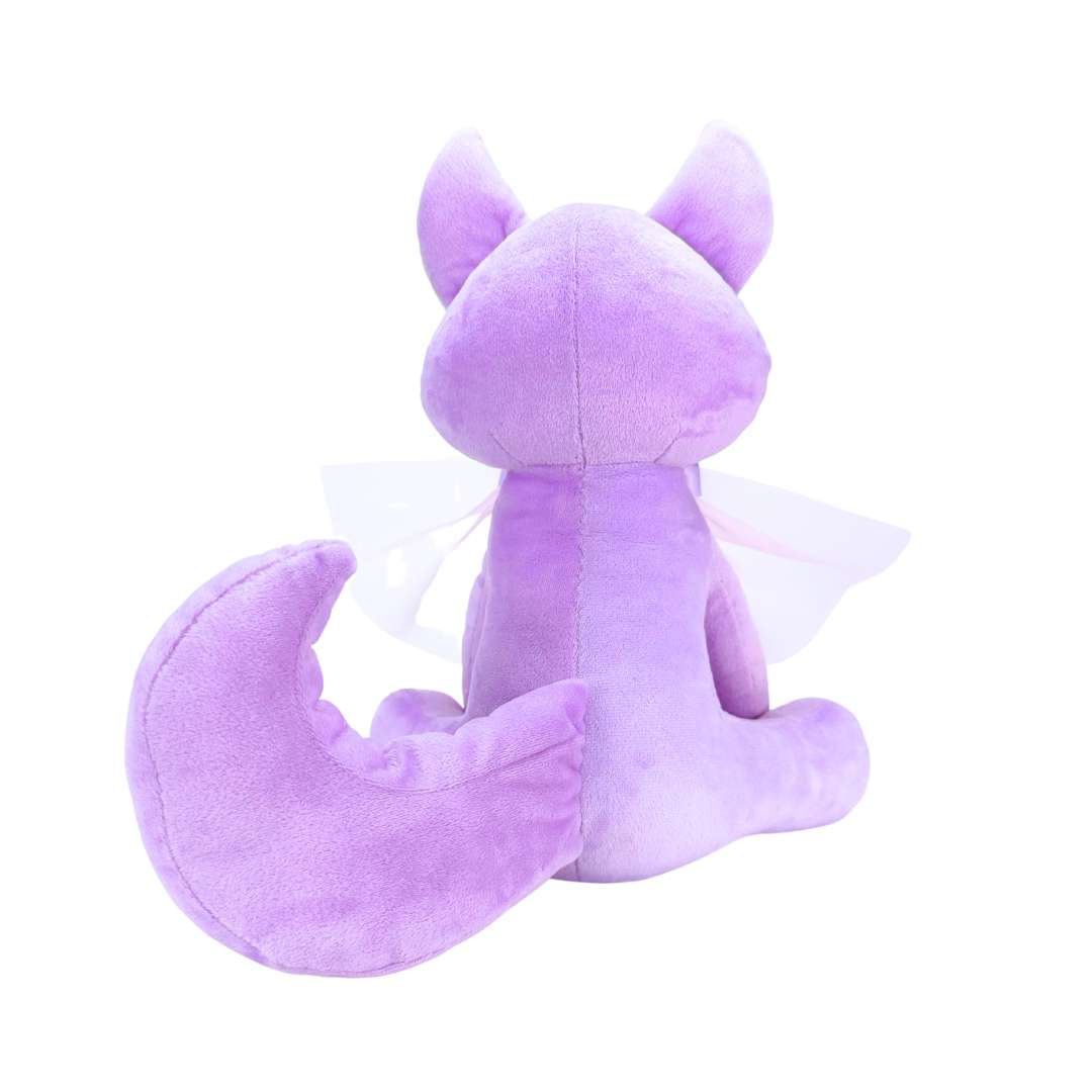 Purple cat plush store toy