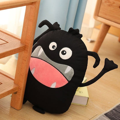 Cute Black Monster Plush Pillow