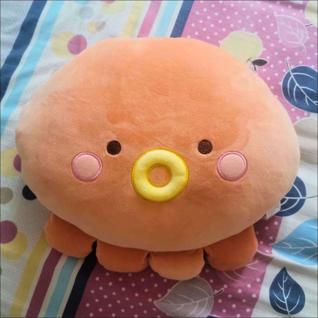 Cute Orange Octopus Stuffed Animal