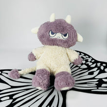 Kawaii Purple White Monster Stuffed Toy