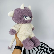 Kawaii Purple White Monster Stuffed Toy