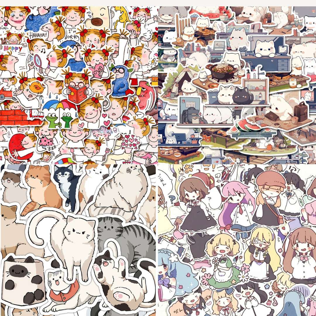 Kawaii series of stickers
