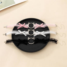 猫頭リボンフリル チョーカー レース