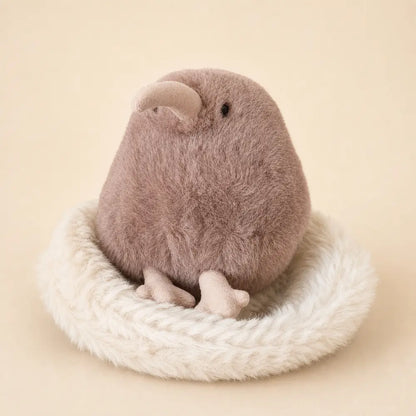 Brown Kiwi Bird Plush Back View