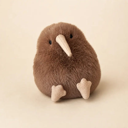 Brown Kiwi Bird Plush Three Quarter View