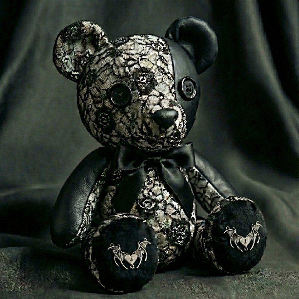 Goth Lace and Leather Bear 