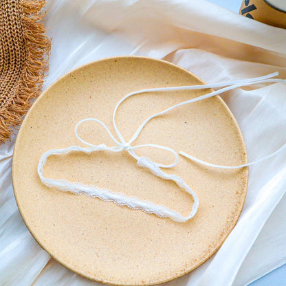 Lace Choker with Ribbon Accent Cord