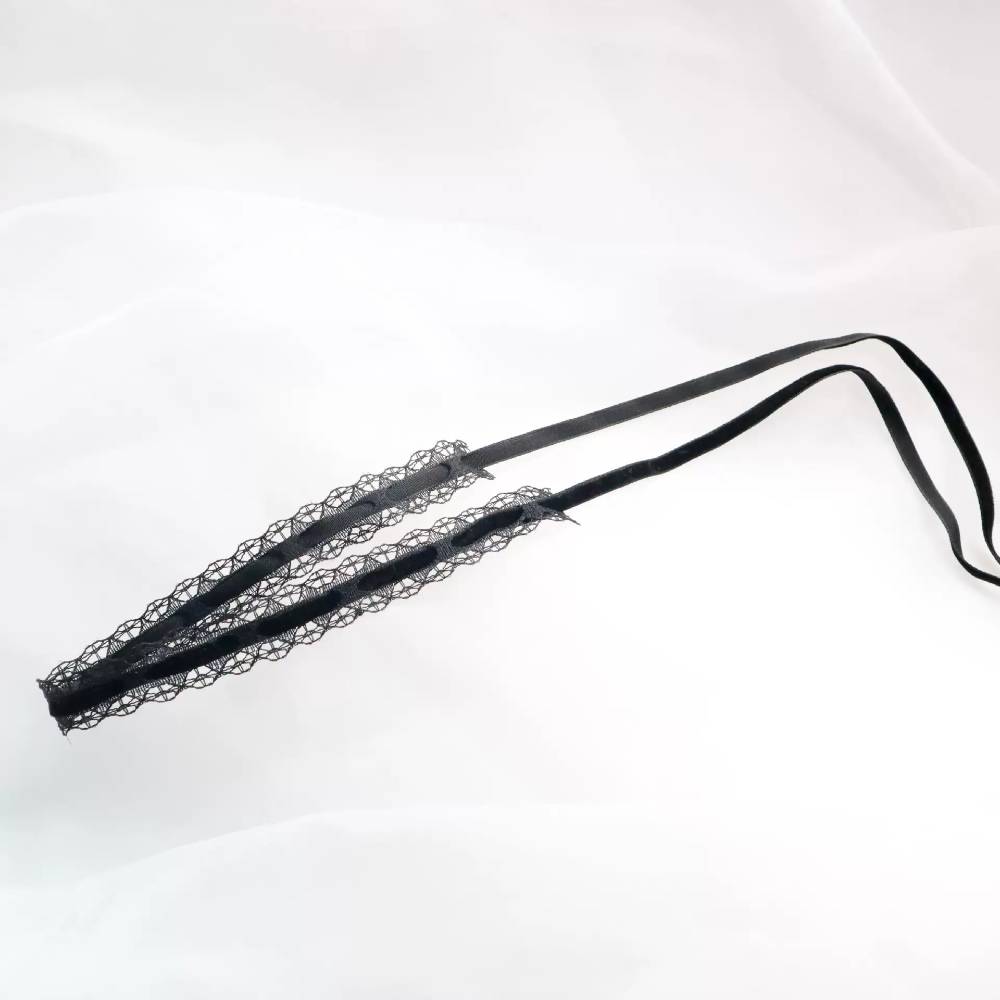 Lace Choker with Ribbon Accent Cord