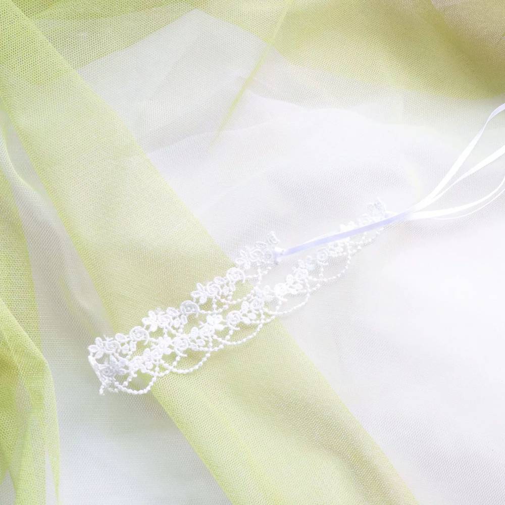 Lace Choker with Ribbon Accent Cord