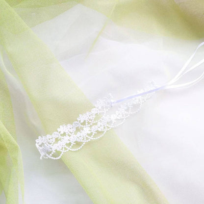 Lace Choker with Ribbon Accent Cord