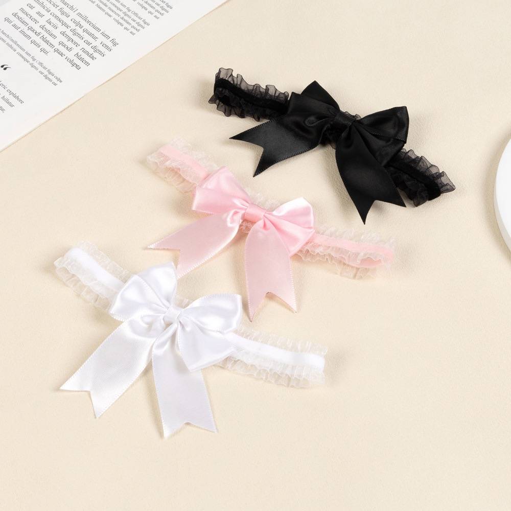 Cute Frill Ribbon Lace Thigh Choker