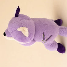 Lavender Sleepy Fox Plush Upright Studio