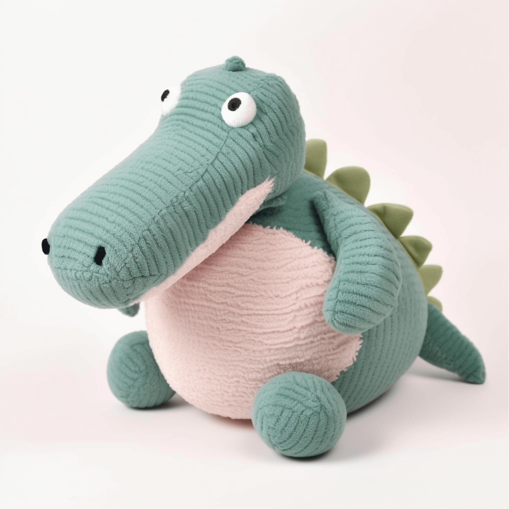 Cute cartoon chubby crocodile stuffed animal PlushThis
