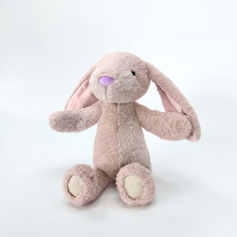 Manhattan Toy Bitty Buddies Nod Dusty Pink Bunny - 6" Weighted Stuffed Animal For Babies