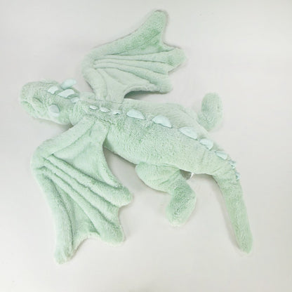 Luxury Snow Dragon Stuffed Animal White Art Doll