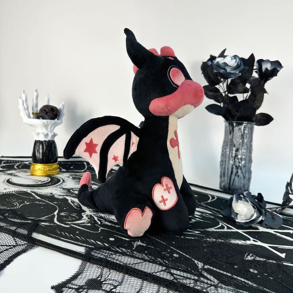 goth style Magic Fire Dragon Plush