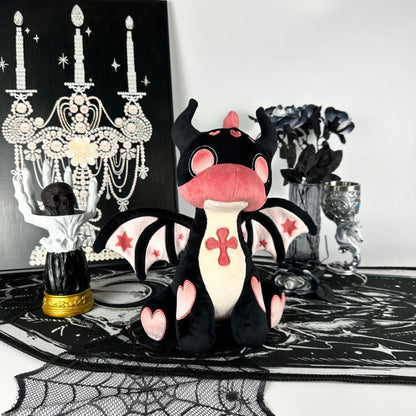 goth style Magic Fire Dragon Plush