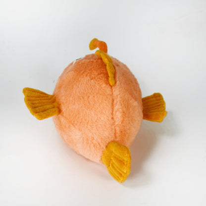 Cartoon Orange Anglerfish Plush Toy