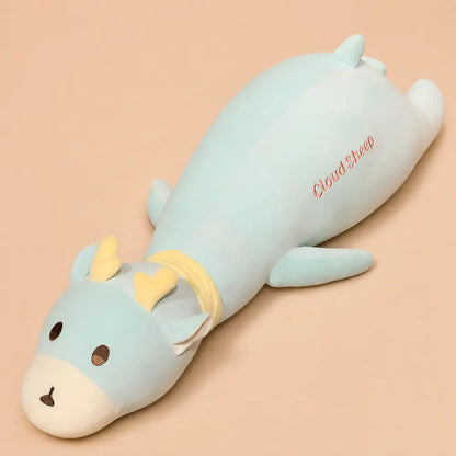 Mint Long Deer Body Pillow Plush - Studio View