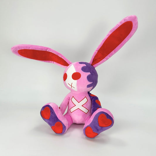 Moody Purple Rose Emo Bunny Stuffed Toy