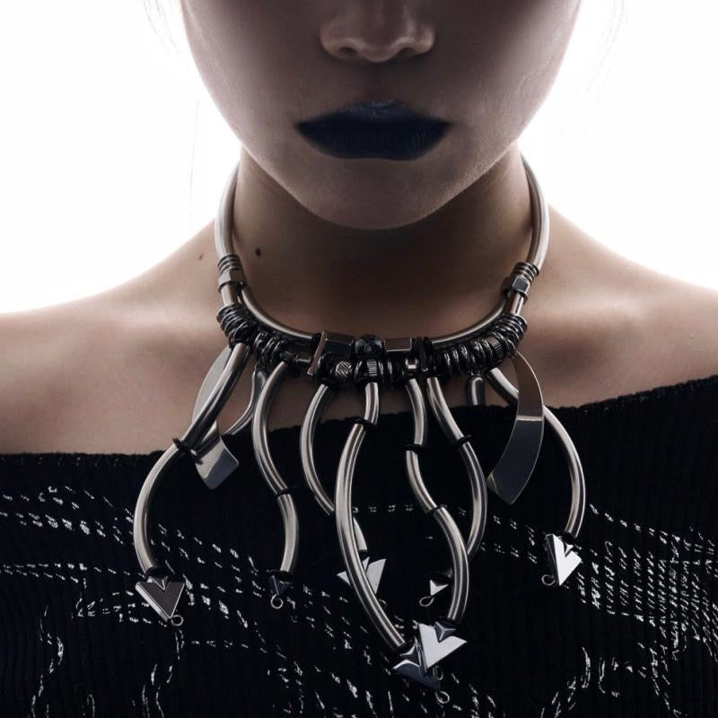 Punk Mechanical Multi-Arrow Choker (Men's/Women's)