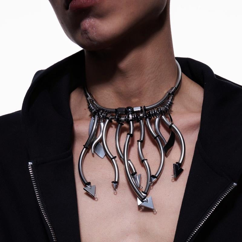 Punk Mechanical Multi-Arrow Choker (Men's/Women's)