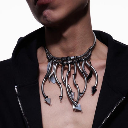 Punk Mechanical Multi-Arrow Choker (Men's/Women's)