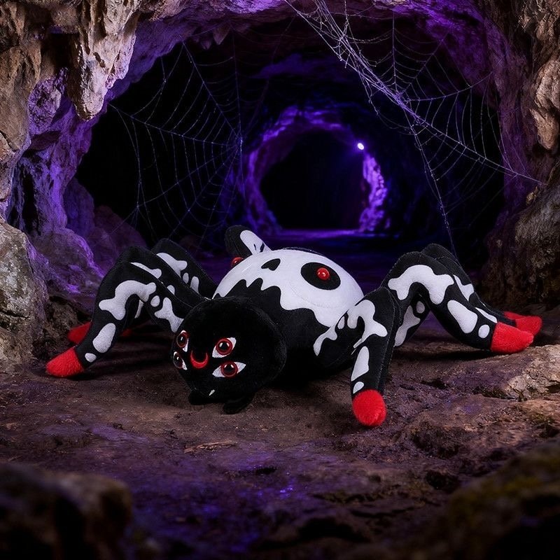 Goth Many-Eyed Spider Stuffed Animal
