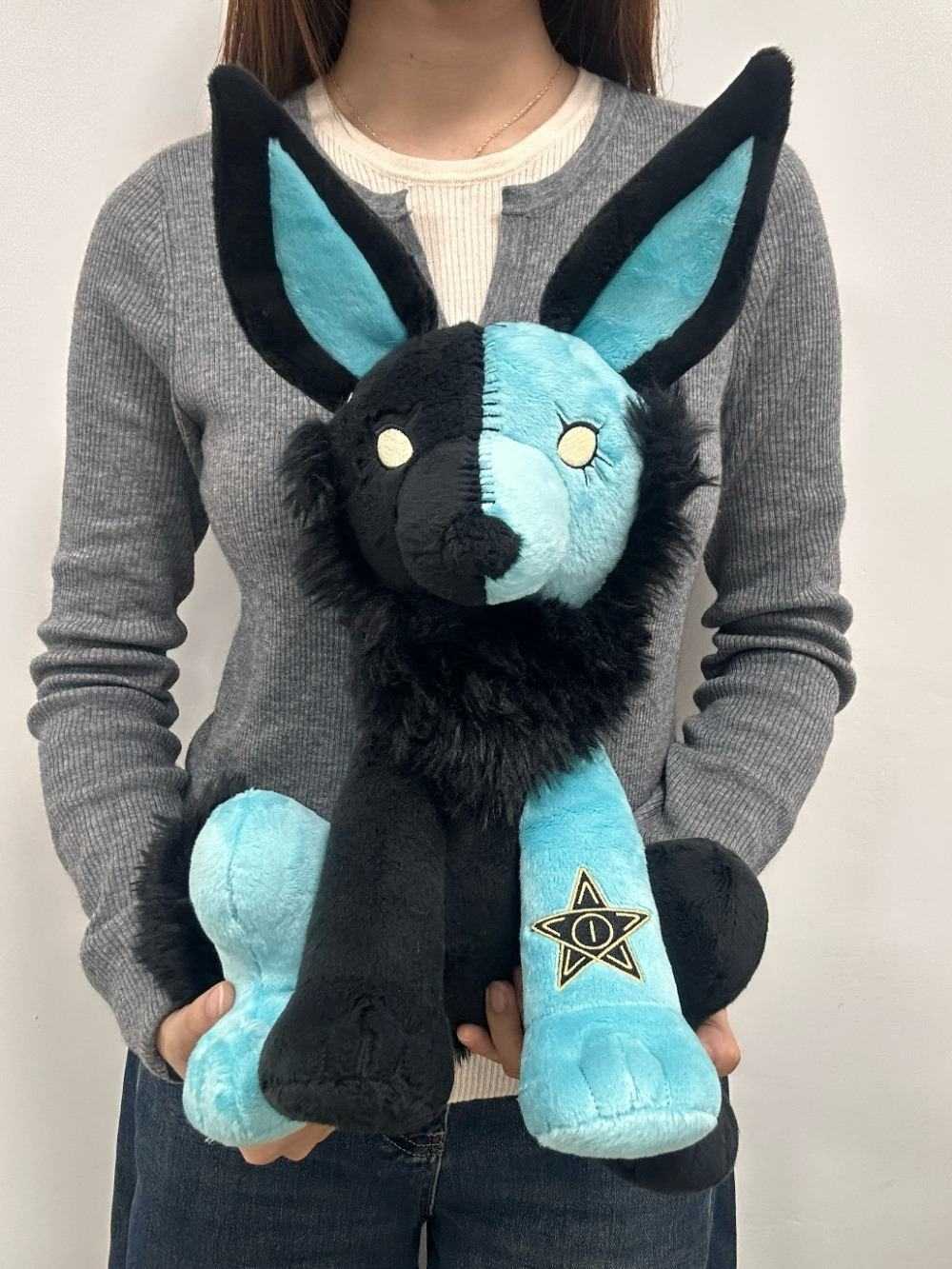 Great Ocean Blue Wolf Stuffed Animal