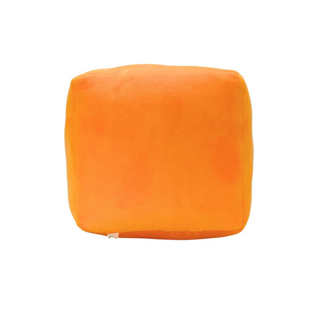 orange cube plush