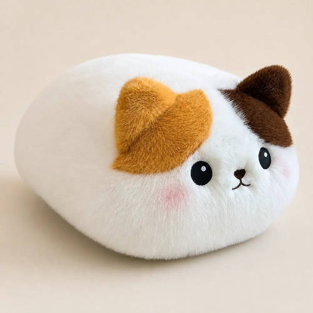 Orange Tabby Plush Pillow - Side View