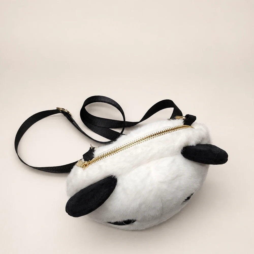 Panda Crossbody Bag 22cm - Back Zipper View