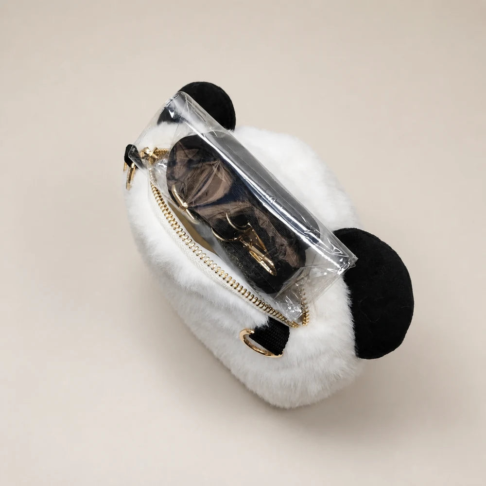 Panda Crossbody Bag 22cm - Interior Capacity View