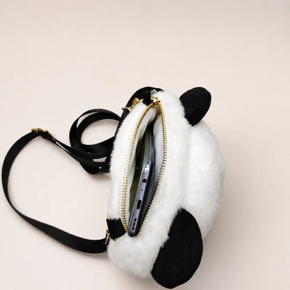 Panda Crossbody Bag 22cm - Phone Capacity Side View