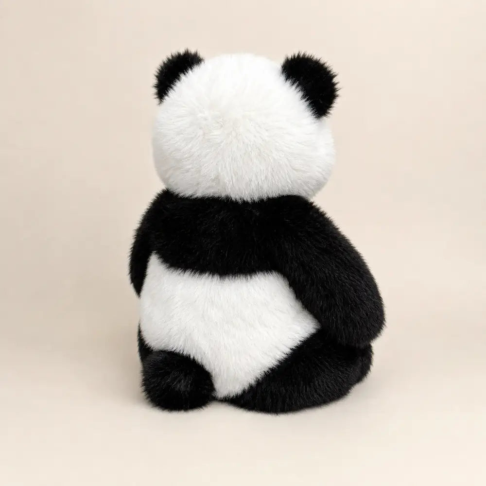 Giant Fuzzy Panda Plush – Back Three-Quarter View