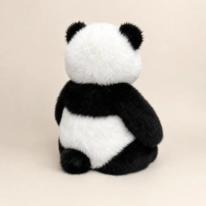 Giant Fuzzy Panda Plush – Back Three-Quarter View