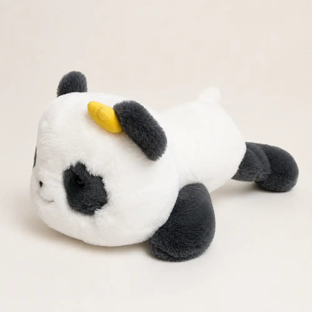 Flower Panda Plush Pillow – Side Profile