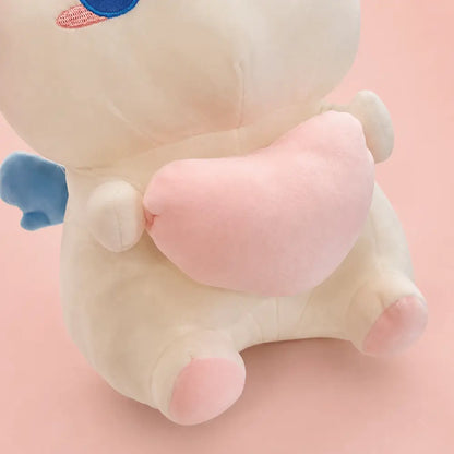 Pastel Heart Unicorn Plush Soft Heart and Paw Detail