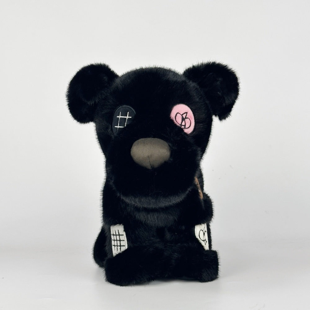 Punk Patchwork Puppy Plush