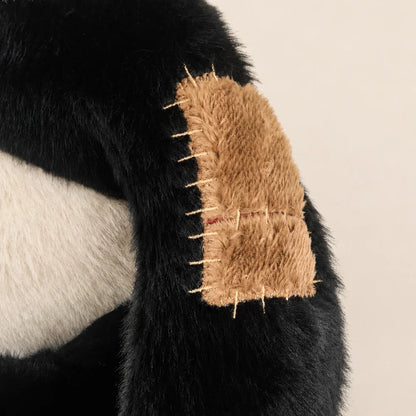Steampunk Panda Stuffed Animal - Repair Patch Detail